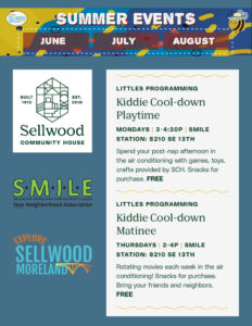 Sellwood Community House Summer program SMILE Station